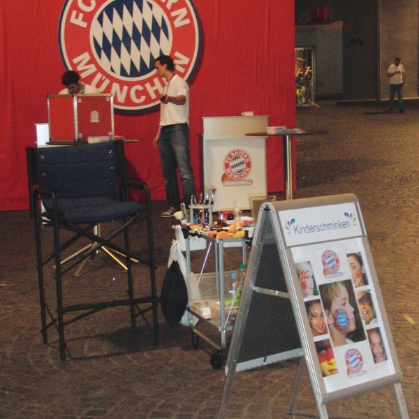 Face painting for soccer fans