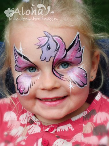 Horse face painting for children's parties